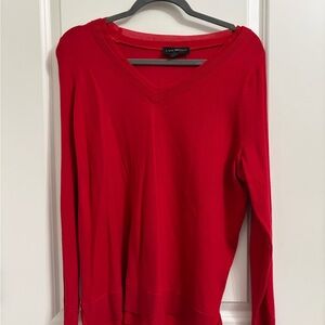 Lane Bryant Red V-Neck Sweater